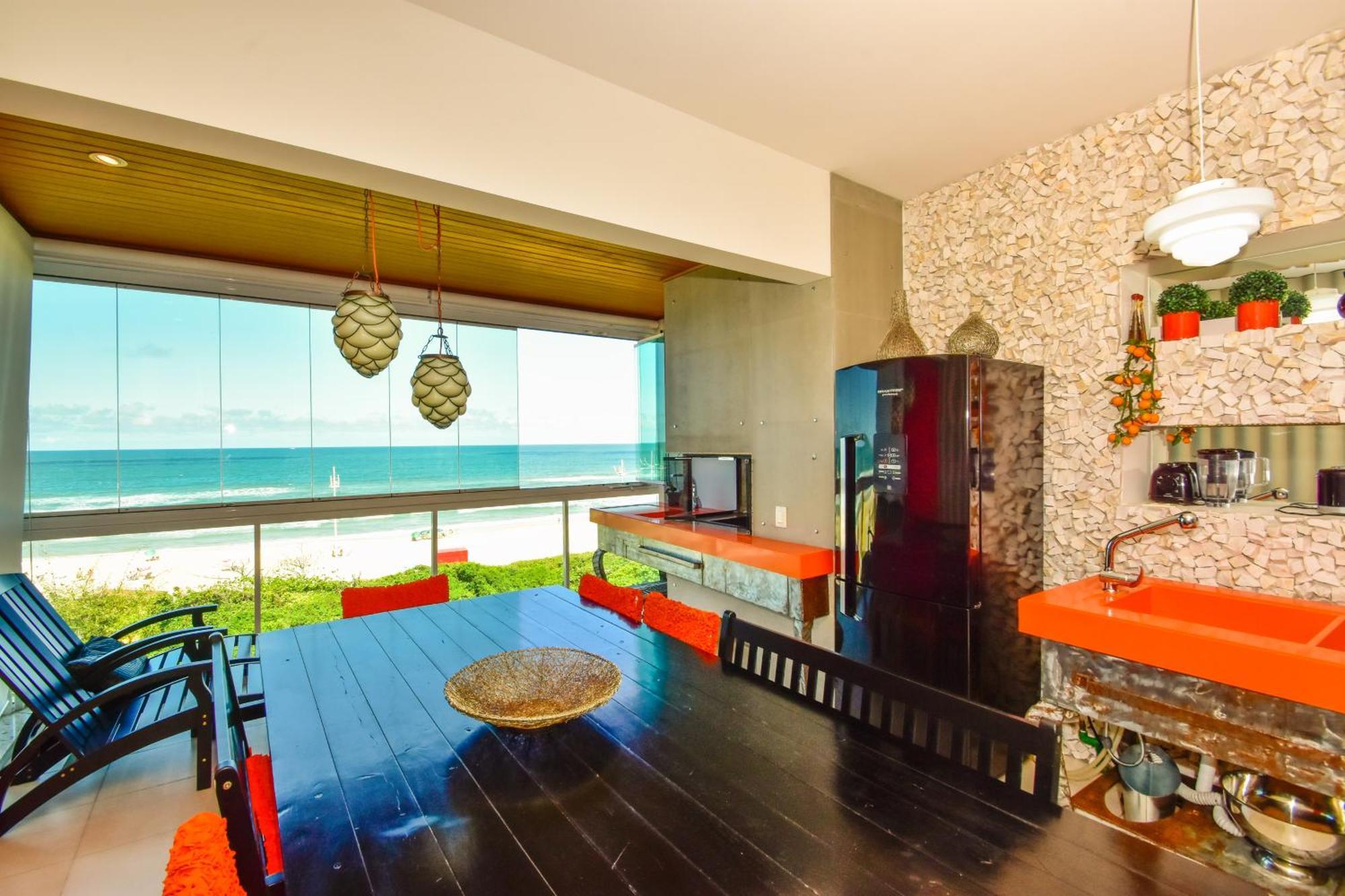 Apartamento Frente Mar Na Praia Do Santinho N880 Florianópolis Exteriér fotografie